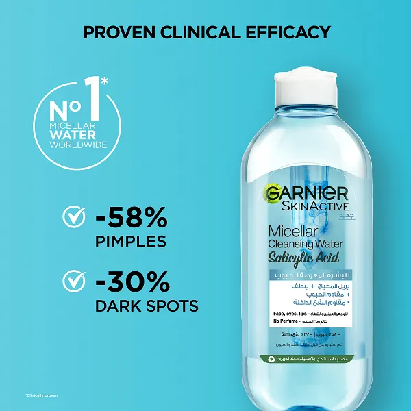 Garnier - Micellar Cleansing Water With Salicylic Acid