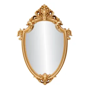 SAZ DEKOR Decorative Wall Mirror Vintage Carved Hanging Mirrors for Entryway Apartment Gold